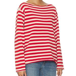 The Great Sailor Sweater - Red and Cream Long-sleeve
